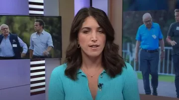 Current Air Midi Dress worn by Liz Kreutz as seen in Today on September 9, 2025