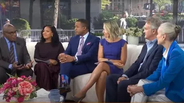 Reiss Savannah Pleated Midi Skirt worn by Sheinelle Jones as seen in Today on  September 9, 2025