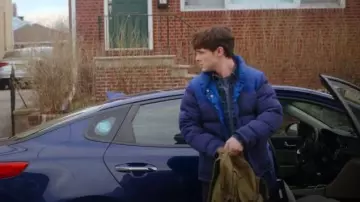 Patagonia Bivy Down Jacket worn by Harrison Morgan (Jack Alcott) as seen in Dexter: Resurrection (S01E05)