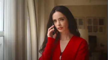 Fleur Du Mal Bustier Cardigan worn by Mia Lapierre (Krysten Ritter) as seen in Dexter: Resurrection (S01E05)