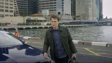 Relwen Tick Weave Shirt worn by Dexter Morgan (Michael C. Hall) as seen in Dexter: Resurrection (S01E06)
