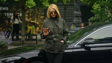 Belstaff Trialmaster Jacket worn by Charley (Uma Thurman) as seen in Dexter: Resurrection (S01E09)