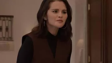 Only Murders in The Building Brown Vest worn by Mabel Mora (Selena Gomez) as seen in Only Murders in the Building (S05E10)