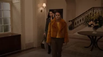 Michael Kors Cropped Faux-fur Jacket worn by Mabel Mora (Selena Gomez) as seen in Only Murders in the Building (S05E02)