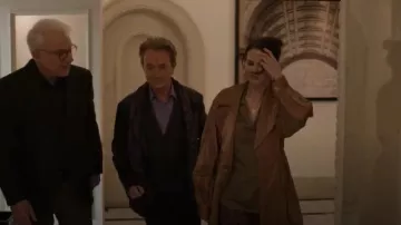 Ulla Johnson Ettienne Coated Twill Raincoat worn by Mabel Mora (Selena Gomez) as seen in Only Murders in the Building (S05E02)