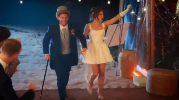 Pretty Little Thing White Woven Bow Back Dress worn by Megan Jupp as seen in Love Is Blind: UK (S02E10)