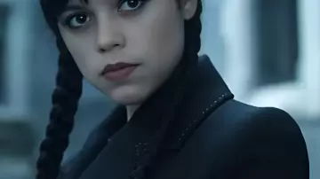 Wednesday S2 Jenna Ortega Cropped Jacket worn by Wednesday Addams / Goody Addams (Jenna Ortega) as seen in Wednesday (S02)