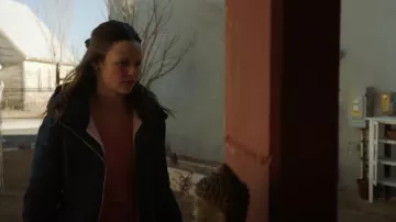 Hollister Sherpa Puffer worn by Creek Lovell (Sarah Ramos) as seen in Midnight, Texas (S01E08)