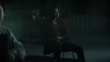 Theory Carissa Blazer worn by Michelle Calderone (Jurnee Smollett-Bell) as seen in Smoke (S01E04)