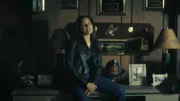 Only Reverse Biker Jacket worn by Michelle Calderone (Jurnee Smollett-Bell) as seen in Smoke (S01E06)