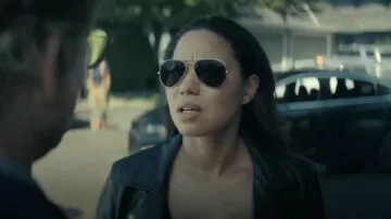 Only Reverse Biker Jacket worn by Michelle Calderone (Jurnee Smollett-Bell) as seen in Smoke (S01E09)