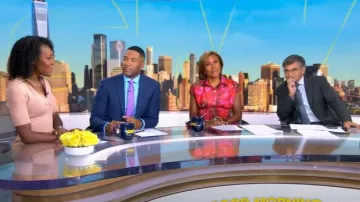 Scanlan Theodore Crepe-Knit Polo Midi-Dress worn by Janai Norman as seen in Good Morning America on September 10, 2025