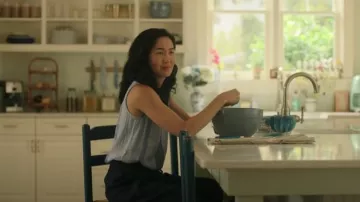 Dylan Striped Blend Top worn by Laurel Park (Jackie Chung) as seen in The Summer I Turned Pretty (S03E10)
