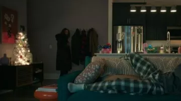 Abrigo Tahari Nellie usado por Denise (Isabella Briggs) como se ve en El verano que me volví bonita (S03E10)