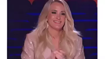 Carrie Underwood American Idol 2025 Embellished Blazer worn by Carrie Underwood as seen in American Idol