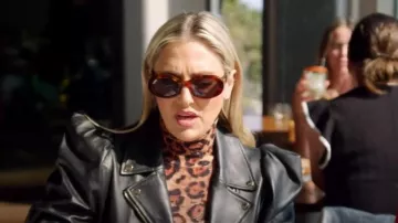 Celine Triomphe 52mm Oval Sunglasses worn by Gina Kirschenheiter as seen in The Real Housewives of Orange County (S19E10)