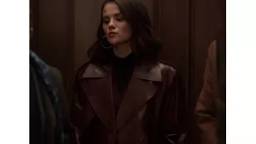 Only Murders In The Building S5 Selena Gomez Leather Trench Coat