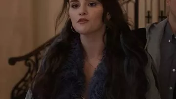 Only Murders in The Building Selena Gomez Gray Suede Jacket worn by Mabel Mora (Selena Gomez) in Only Murders in the Building (S05)
