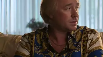 Christy 2025 Ben Foster Printed Shirt worn by James V. Martin (Ben Foster) in Christy