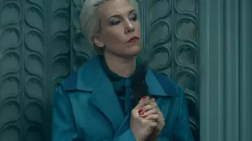 Dust Bunny Rebecca Henderson Blue Coat worn by (Rebecca Henderson) in Dust Bunny