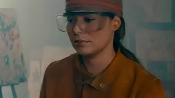 The Wrong Paris 2025 Miranda Cosgrove Suede Cropped Jacket worn by Dawn (Miranda Cosgrove) in The Wrong Paris