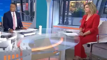 Camisole en soie Cinq à Sept Marta portée par Christine Romans comme on le voit dans Today le 11 septembre 2025