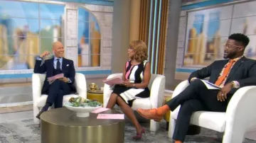 Robe à imprimé animalier Ohne Titel portée par Gayle King telle qu’elle est vue dans CBS Mornings le 12 septembre 2025