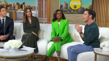 Gabriela Hearst Vesta Pant worn by Deborah Roberts as seen in Good Morning America on September 13, 2025