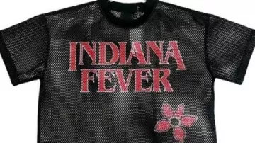 Demoregame Sporty Mesh Maillot Noir de Indiana Fever Stranger Things