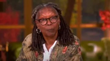 R13 Jumbo Long Sleeve Shirtdress worn by Whoopi Goldberg as seen in The View on September 11, 2025