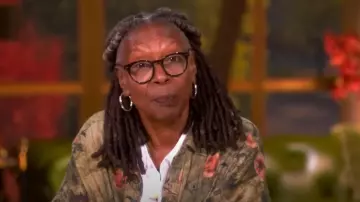 R13 Jumbo Long Sleeve Shirtdress worn by Whoopi Goldberg as seen in The View on September 11, 2025