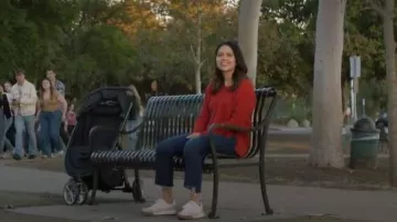 Eileen Fisher V Neck Sweater worn by Angela Lopez (Alyssa Diaz) as seen in The Rookie (S07E16)