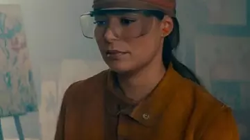 This Brown Suede Cropped Jacket worn by Dawn (Miranda Cosgrove) in The Wrong Paris