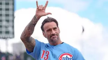 Nationals Vs Cubs Chicago Cubs Blue Jersey worn by CM Punk in Nationals vs. Cubs Game Highlights (9/5/25) | MLB Highlights