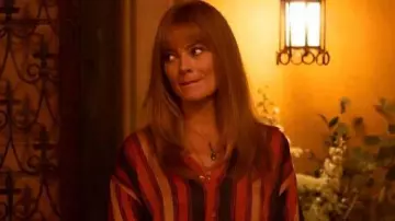 A Big Bold Beautiful Journey Striped Shirt worn by Sarah (Margot Robbie) as seen in A Big Bold Beautiful Journey