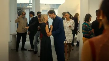 Reiss Serena atelier Dress worn by Brigitte (Shalom Brune-Franklin) as seen in The Girlfriend (S01E01)