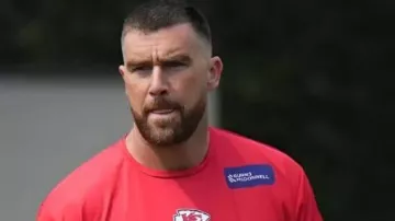 Kansas City Chiefs Practice T-shirt worn by Travis Kelce in Travis Kelce and Patrick Mahomes’ bromance goes all the way back to Pat’s rookie training camp ????