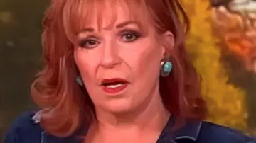 The View Floral Denim Blazer worn by Joy Behar as seen in The View