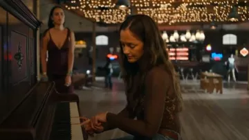 Wolford Lace-Detail Mesh Bodysuit worn by Quinn O'Grady (Minka Kelly) as seen in Ransom Canyon (S01E10)