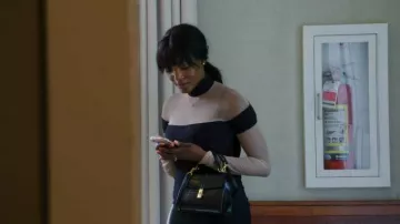 Mango Croco Crossbody Bag worn by Mina as seen in 90 Day Fiancé (S11E16)