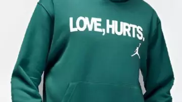 Eagles Jalen Hurts x Jordan Love Hurts Green Hoodie worn by Jalen Hurts in Jalen Hurts was locked in until the final whistle #SuperBowl #nfl #jalenhurts #shorts