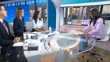 J. Crew Parke Blazer usado por Emilie Ikeda como se ve en Today el 15 de septiembre de 2025