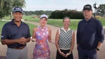 Jupe-short Ella Pritsker Simone portée par Lindsay Czarniak vue dans Today le 15 septembre 2025