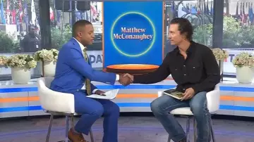 Billy Reid Savoy Suede Workshirt worn by Matthew McConaughey as seen in Today on September 16, 2025