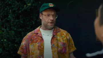 Camisa de lyocell estampada con cuello de campamento Corridor Tiger Lily usada por Will (Seth Rogen) como se ve en Platonic (S02E08)