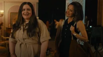 Veronica Beard Meralda Dress worn by Sylvia (Rose Byrne) as seen in Platonic (S02E08)