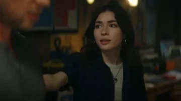 Dickies Short Sleeve Cropped Work Shirt worn by Caitlyn Torres (Melissa Collazo) as seen in Motorheads (S01E04)