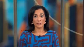 Robe D’iyanu Sabella portée par Michelle Miller vue dans CBS Mornings le 14 septembre 2025