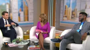 Chiara Boni La Petite Robe Florien Dress worn by Gayle King as seen in CBS Mornings on September 16, 2025