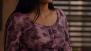 Ginny And Georgia S03 Rebecca Ablack Tie Dye Top worn by (Rebecca Ablack) in Ginny & Georgia